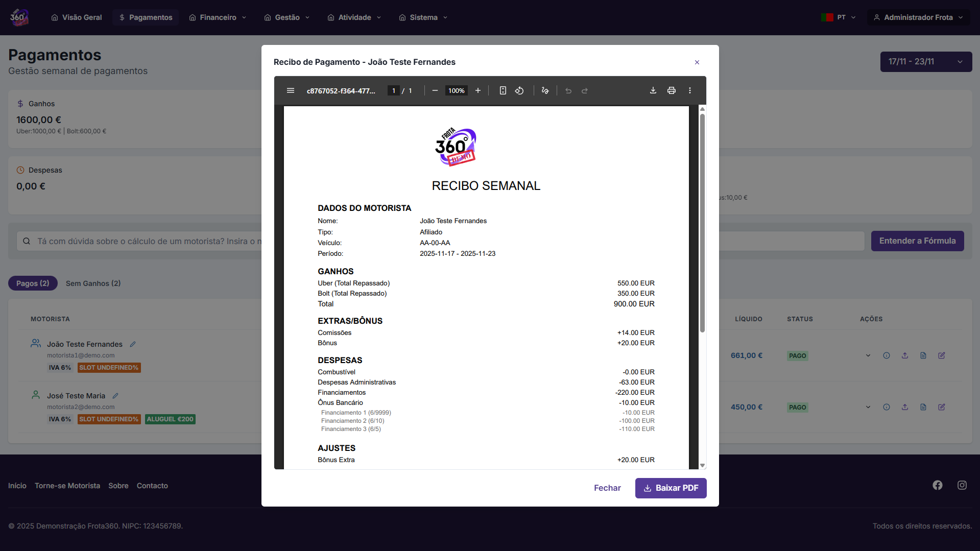 Gestão de Pagamentos - 3