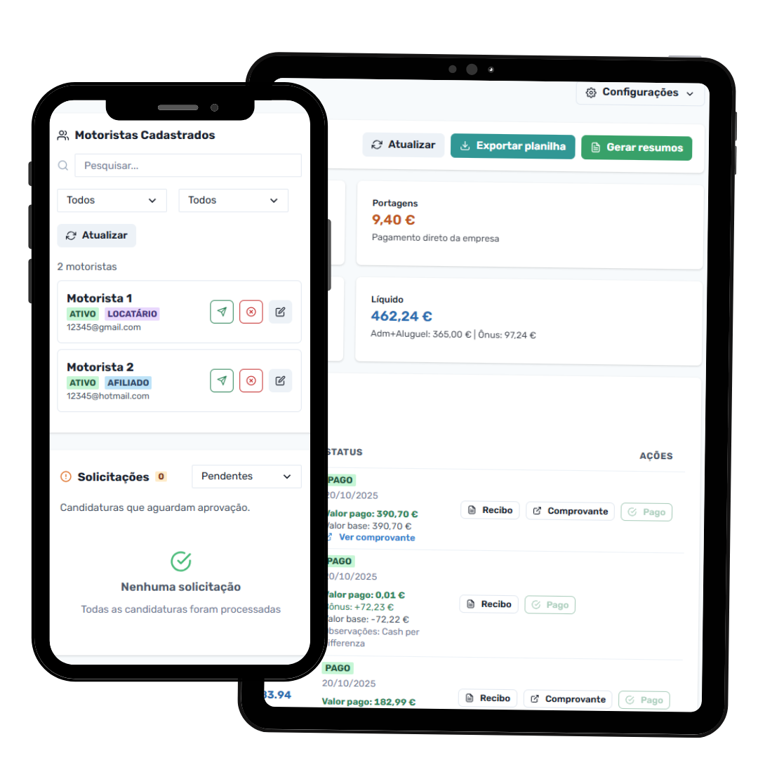 Frota360 mockup
